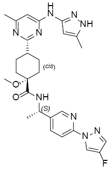 GAVRETO™ (pralsetinib) Structural Formula Illustration GAVRETO™ (pralsetinib) Structural Formula Illustration