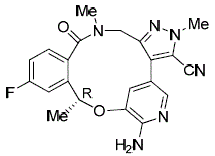 LORBRENA® (lorlatinib) Structural Formula Illustration LORBRENA® (lorlatinib) Structural Formula Illustration